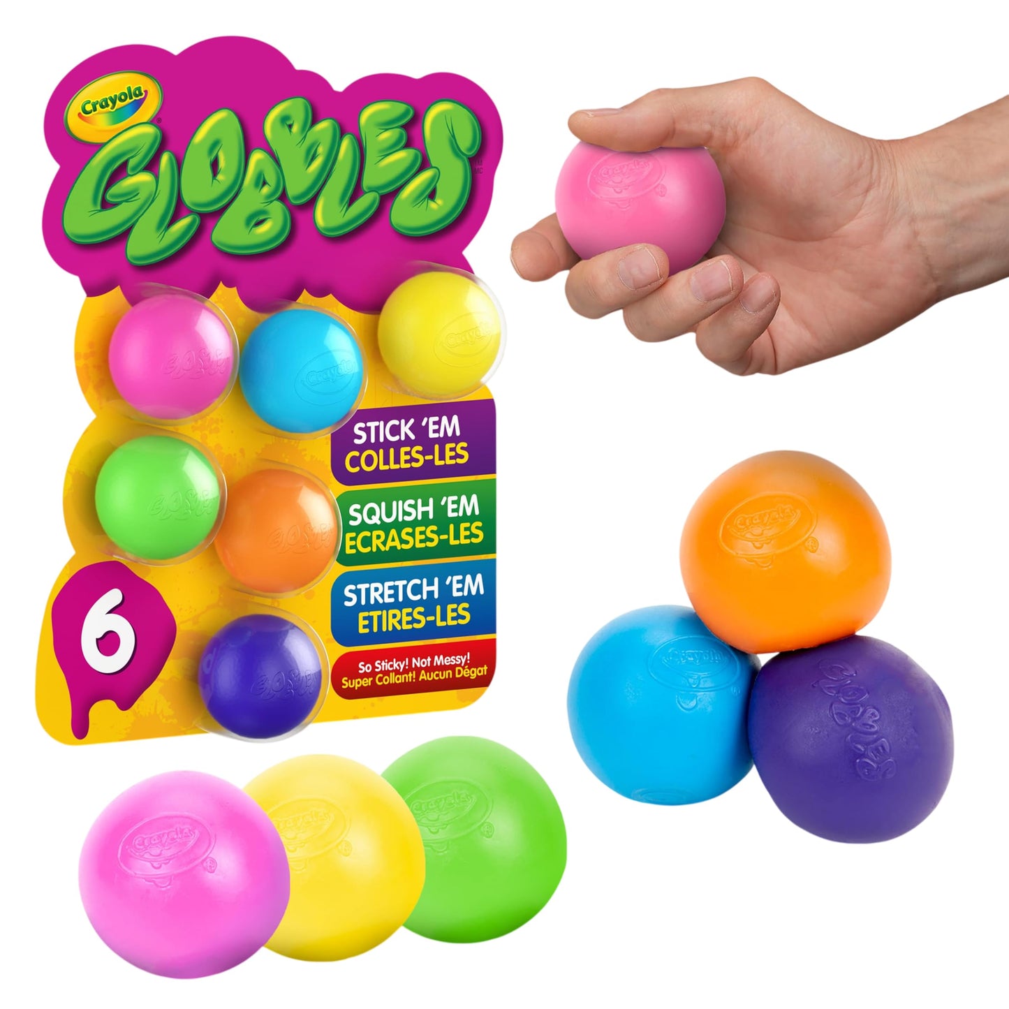 CRAYOLA GLOBBLES 6 PACK