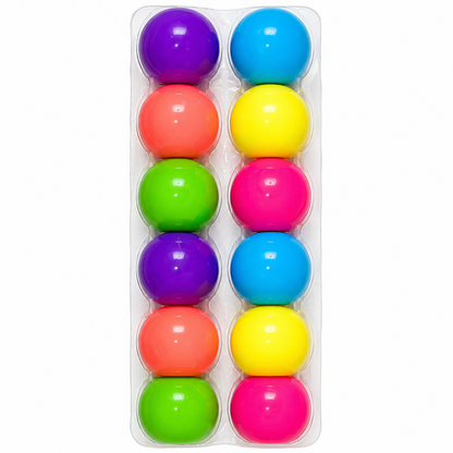 Expressions Rainbow Squeeze Ball Fidget Toys (12pc) – Colorful Stress Relief Sensory Squishy Set